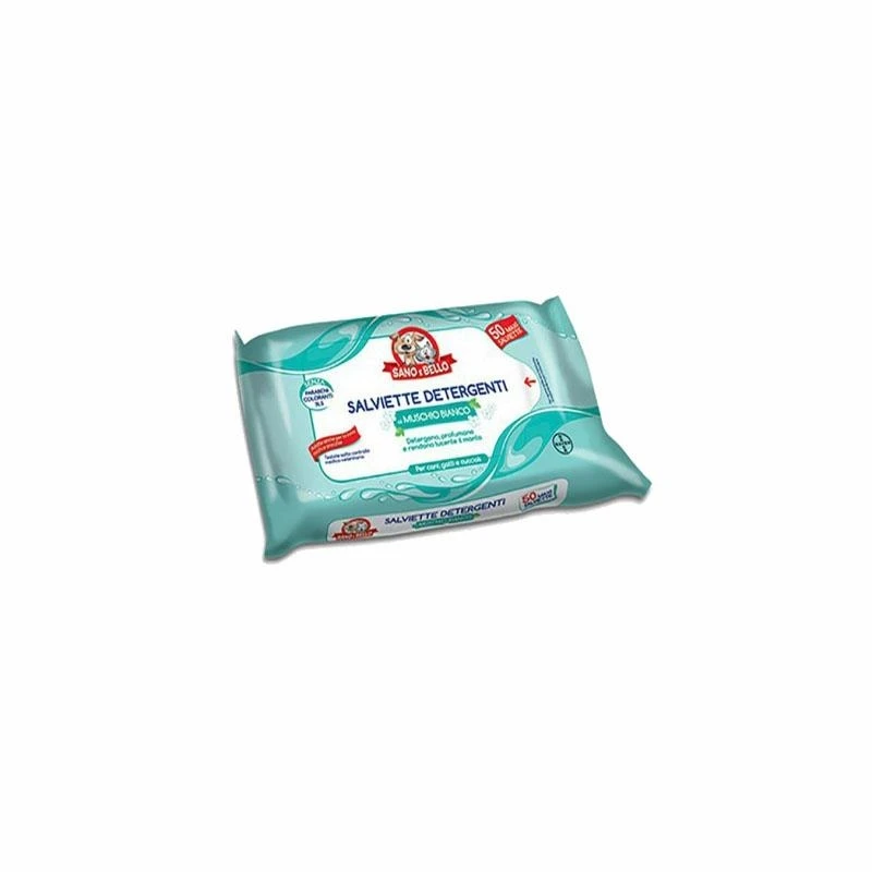 Elanco Salviette Muschio Bianco per Cani - 50 pz