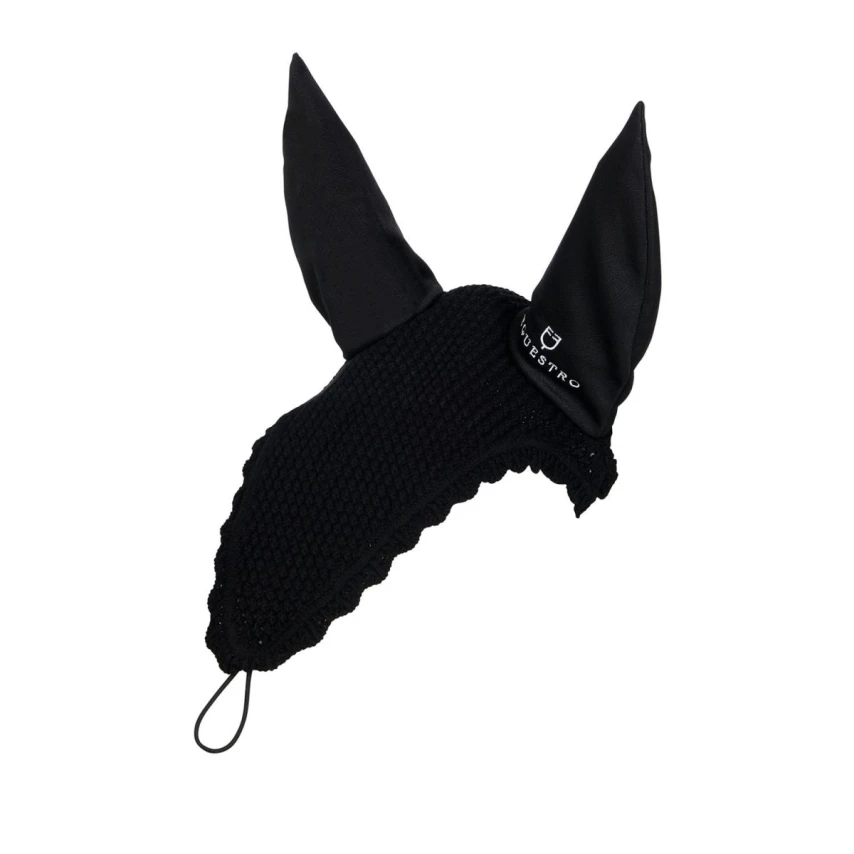 Equestro Cuffietta in maglia con orecchie in elastan