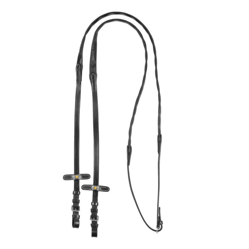 Equestro Redini Magna in cuoio con grip gommato