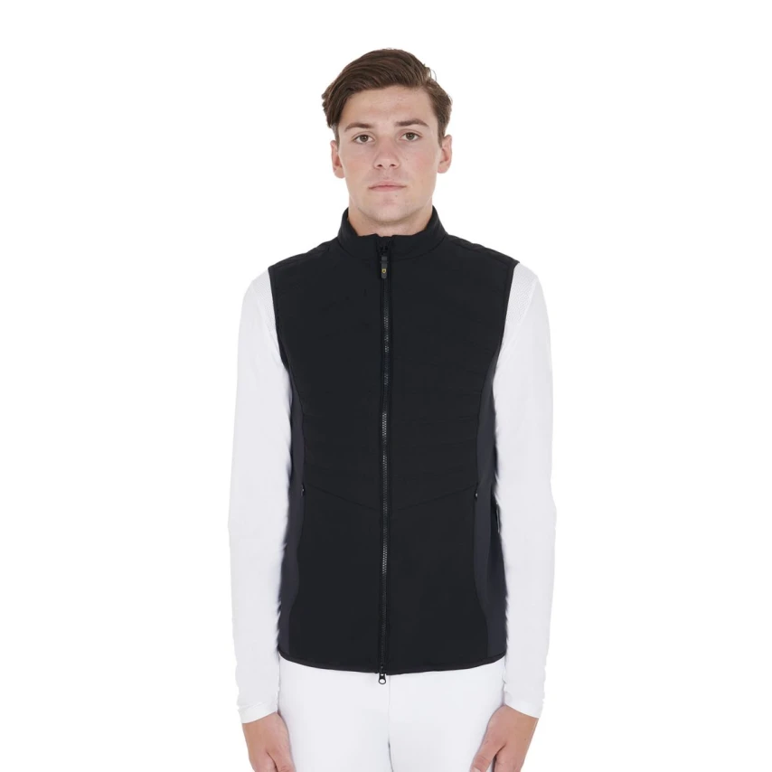 Equestro Smanicato uomo Slim Fit in tessuto tecnico