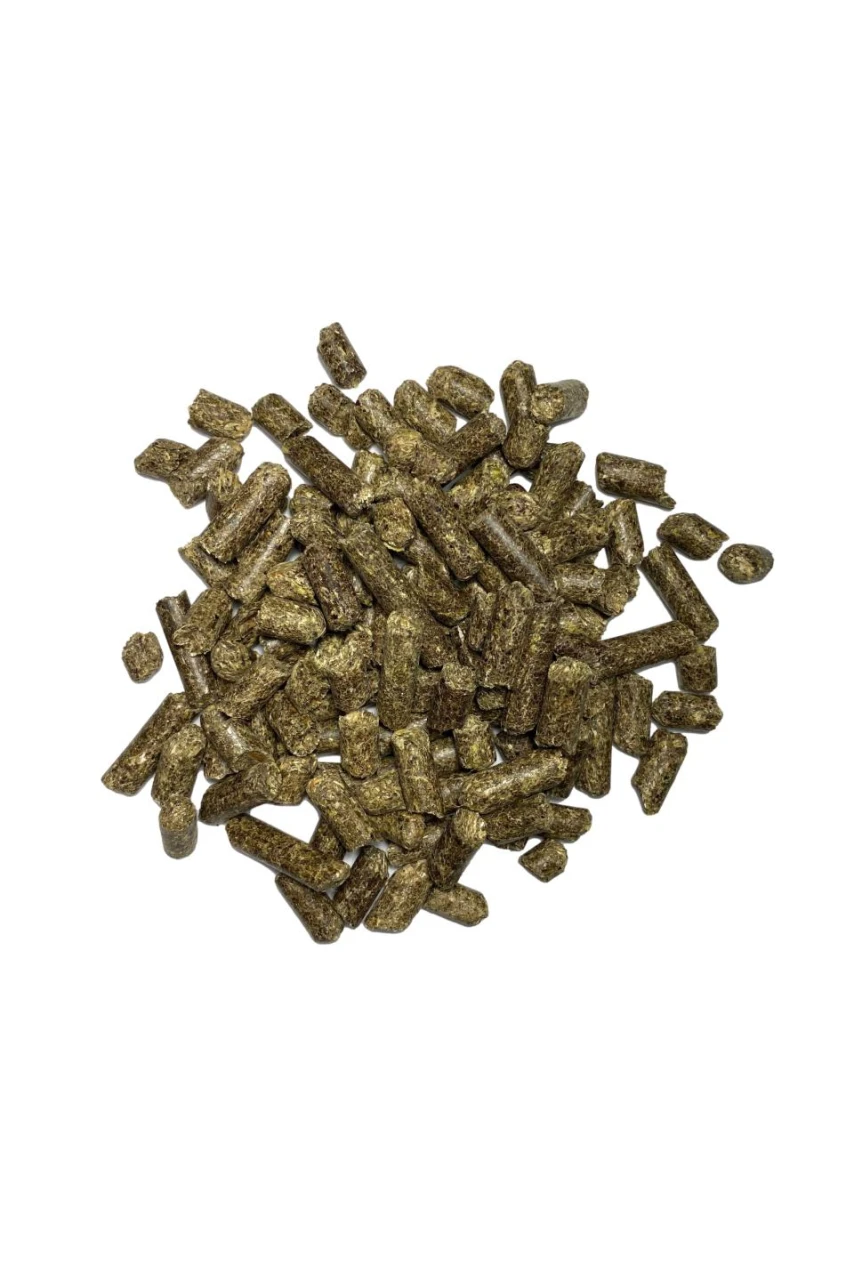 Erba medica pellettata 25 kg in pellet da 6 mm - Petmuffin
