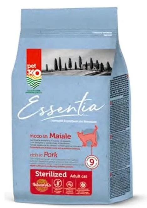 Essentia Sterilized Maiale 1,5 kg - Crocchette per Gatti