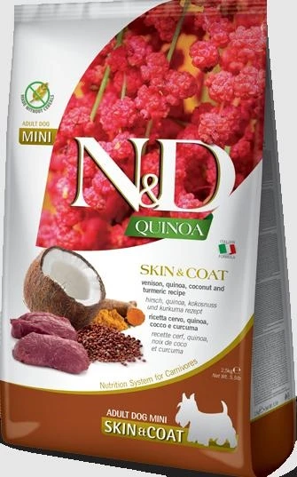 Farmina N&D Quinoa Skin & Coat Venado Mini