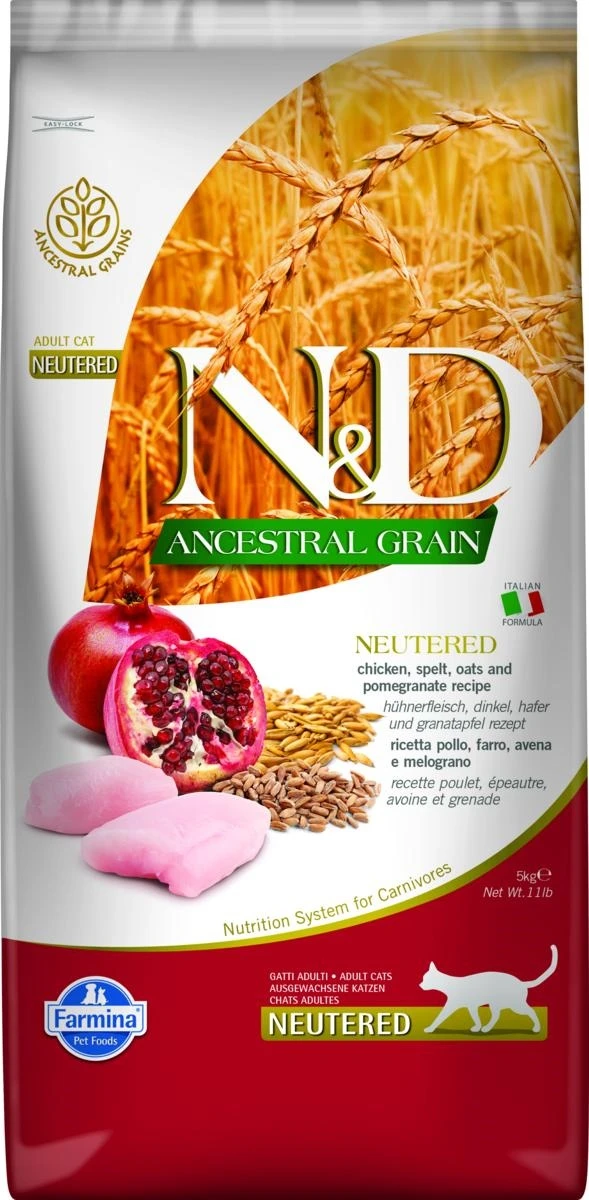 Farmina N&D Chicken & Pomegranate Neutered 5 kg - sacco