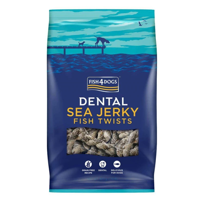 Fish4Dogs Dental Pesce Essiccato Intrecciato 100g