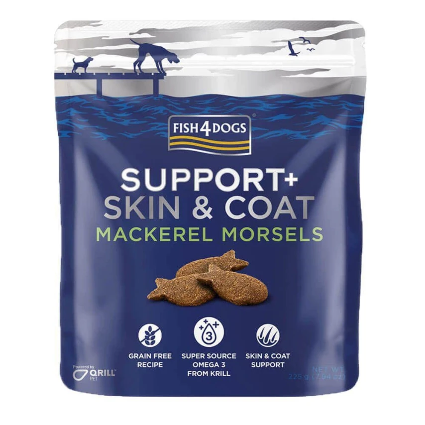 FISH4DOGS Support/Skin Coat Bocconcini Sgombro 225g
