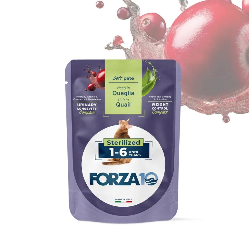 Forza 10 Cat 1-6 Sterilized Quaglia bustine 80 g (confezione 24)