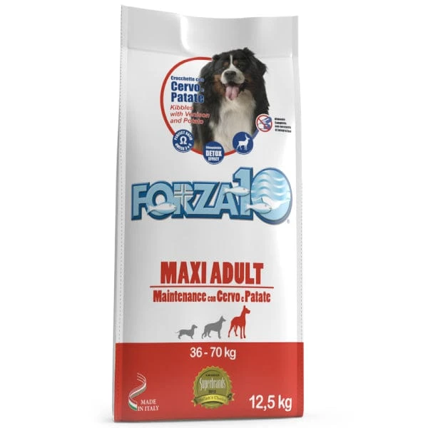 Crocchette Forza10 Maxi Adult Cervo e Patate 12,5 kg
