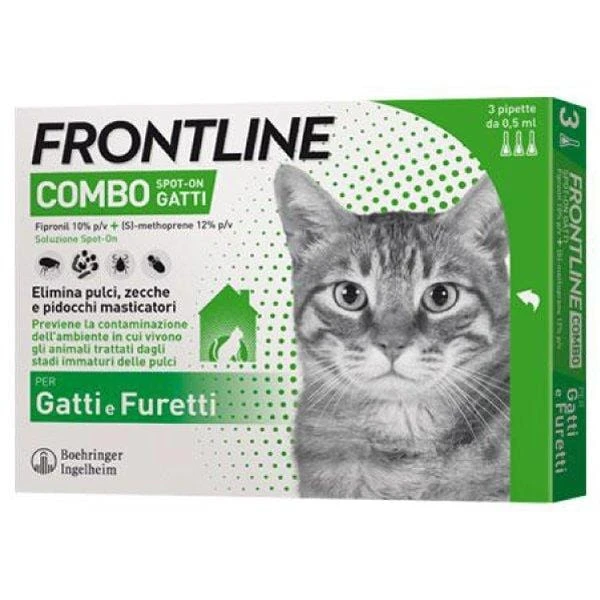 Frontline Combo Gatti Antiparassitario Spot-On 3 Pipette