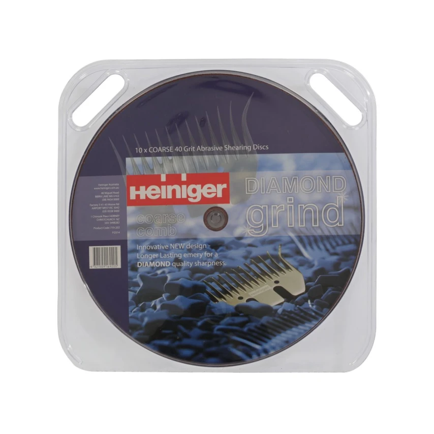 Heiniger Carta abrasiva grana 40 per pettini - 10 pezzi