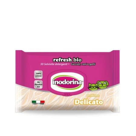 Inodorina Salviette Bio Delicato per Cani - 30 pz