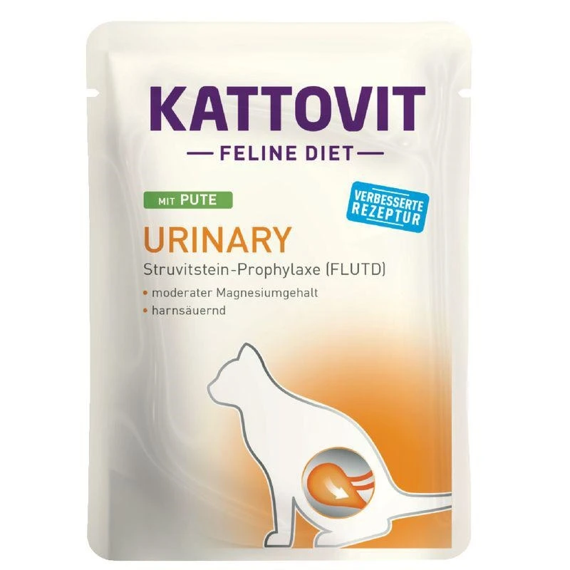 Kattovit Urinary Buste al Tacchino per Gatti - 24 x 85 g