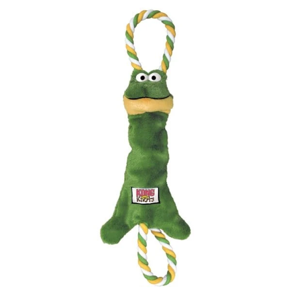 KONG Tugger Knots Rana - Gioco con Squittio per Cani