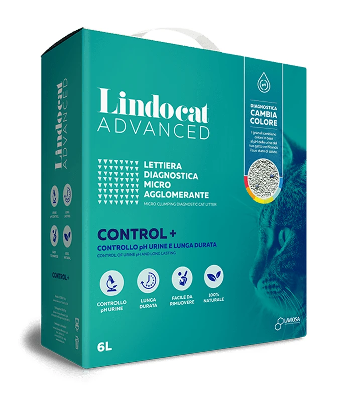 Lettiera Agglomerante Control + - 6 L - Lindocat