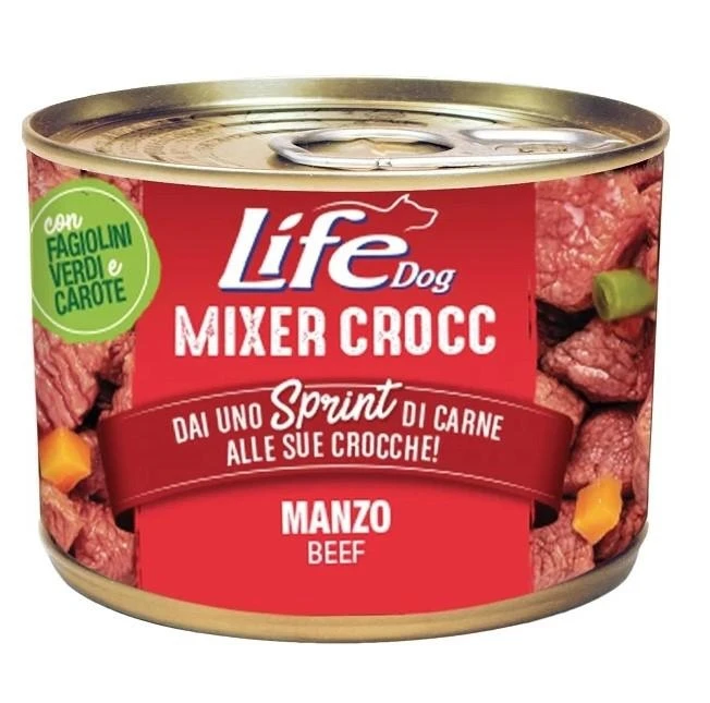 Lifepet Lifedog Mixer Croc Manzo 150 g