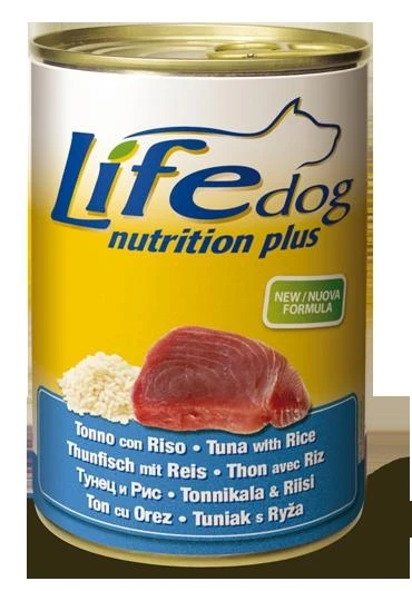 Lifepet Lifedog Tonno e Riso 400 g - Umido per Cani