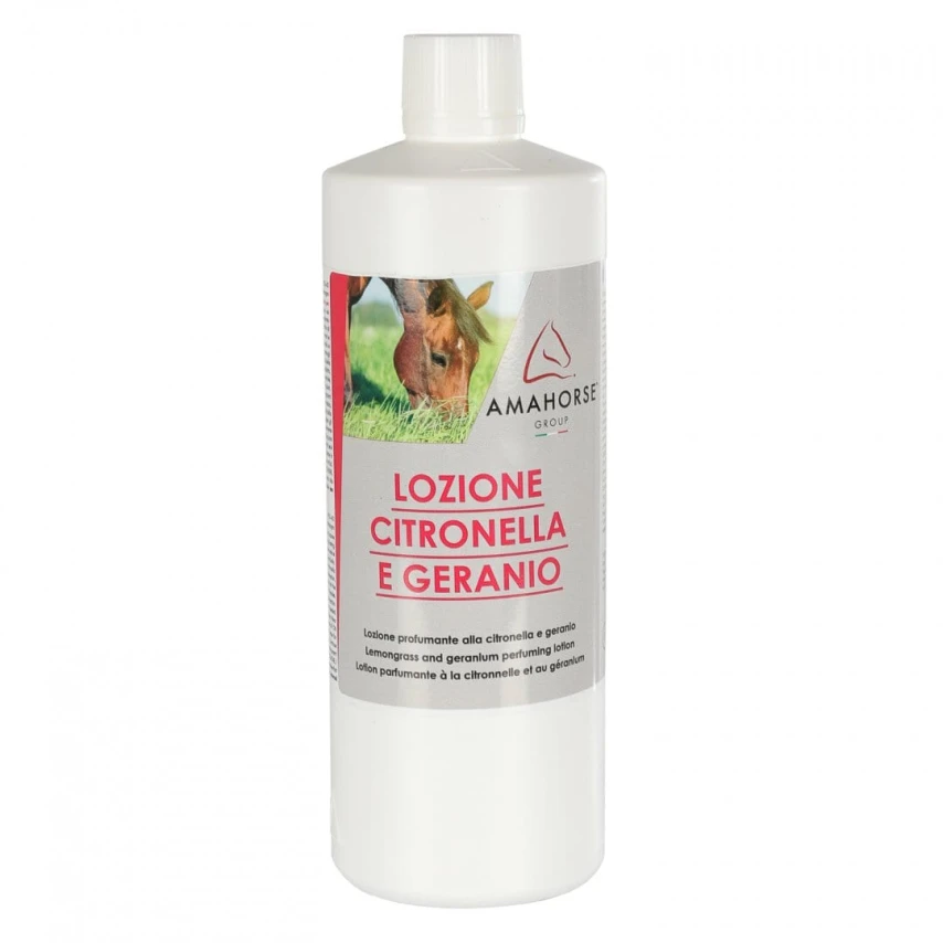 Lozione Citronella e Geranio 1 L per Cavalli Ama Horse