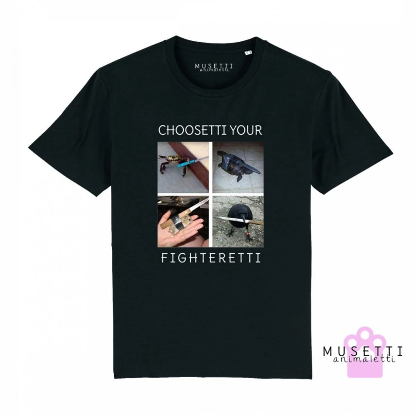Maglietta Musetti Fighteretti Uomo in Cotone Biologico