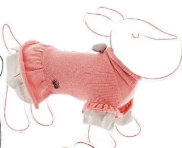 Maglioncino Luna con Gonnellina e Fiocchetto - Rosa - Ferribiella
