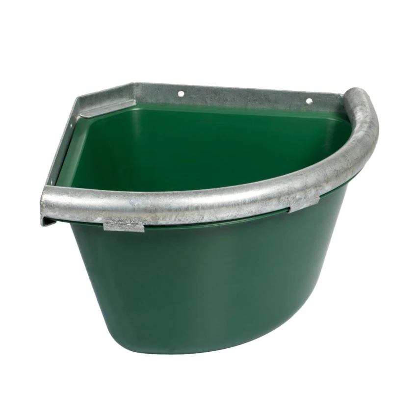 Mangiatoia angolare Umbria Equitazione con bordo in ferro (circa 19 L)
