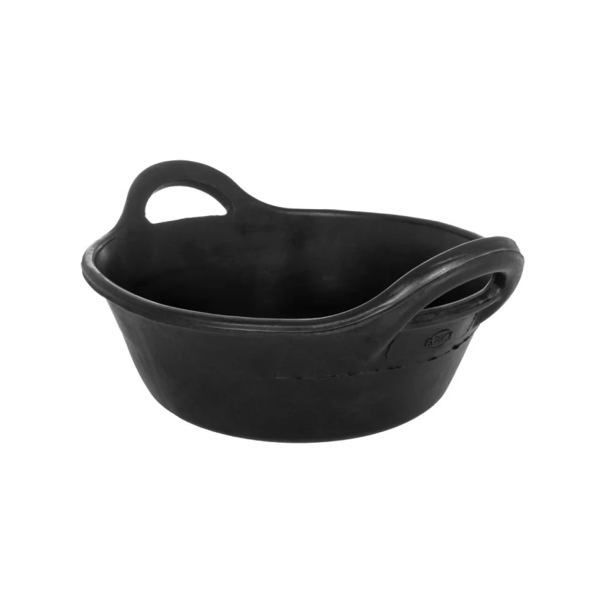 Mangiatoia tonda da terra 11 L con manici - Umbria Equitazione