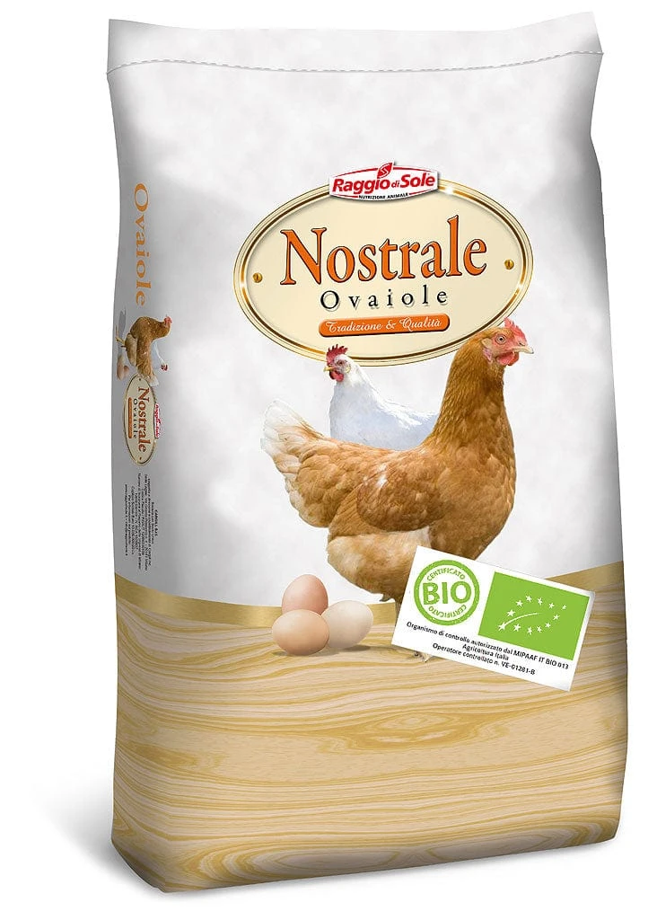 Mangime bio per ovaiole Naturovo Sbriciolato 20 kg - Raggio di Sole