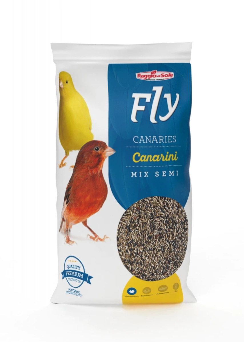 Fly Raggio di Sole Mangime Canarini Mix 6 Semi - busta 1 kg/5 kg