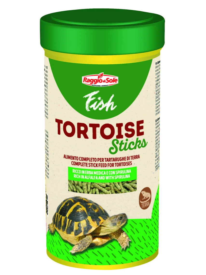 Mangime in pellet per tartarughe di terra e rettili erbivori 1000 ml - Raggio di Sole