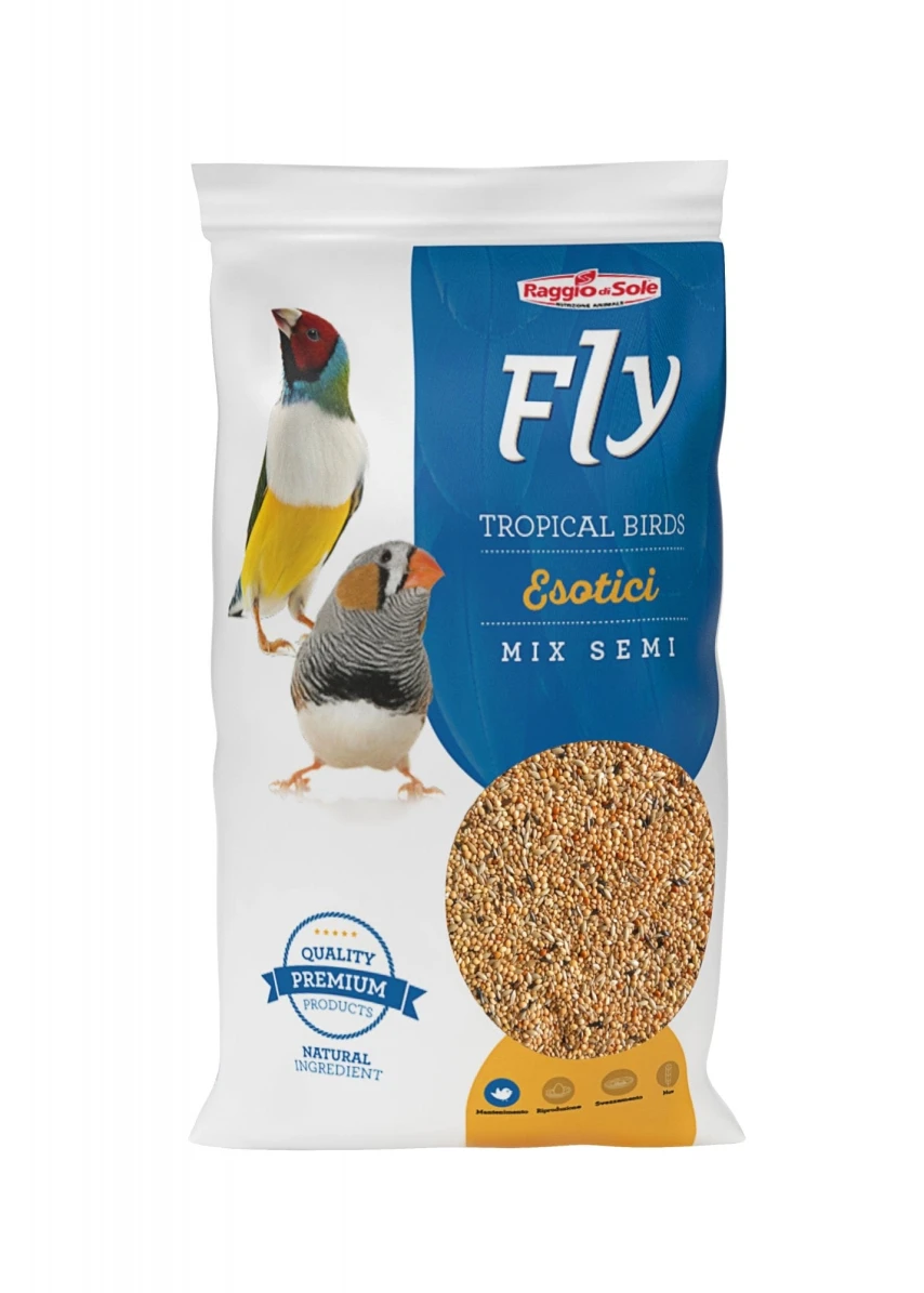 Mangime uccelli esotici Fly Raggio di Sole Mix 5 Semi