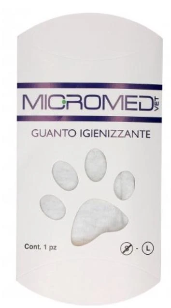 Micromed Guanto Antibatterico per Cani - Misura L