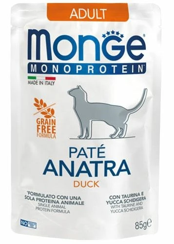 Monge Cat Buste Mono Paté Anatra 28 x 85 g - Monge Superpremium