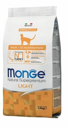 Monge Cat Light al Tacchino 1,5 kg - Monge Superpremium
