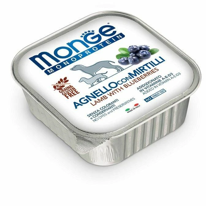 Monge Mono Fruit Agnello e Mirtillo 24 x 150 g - Monge Superpremium