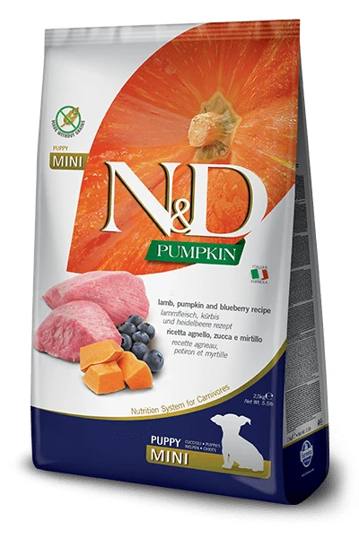 N&D Farmina Pumpkin Puppy Mini Agnello e Mirtillo 2,5 kg
