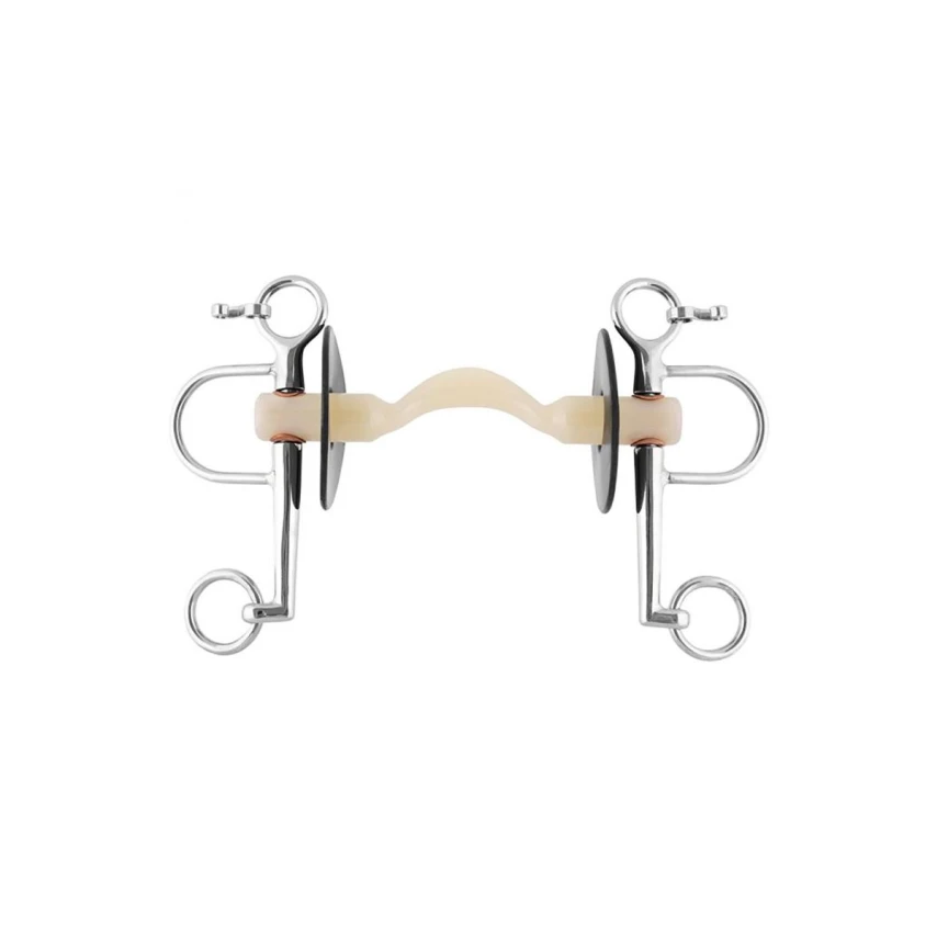 Nathe Pelham 20 mm Mullen Soft con port e guance corte