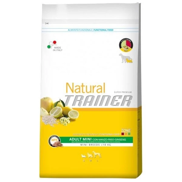 Natural Trainer Adult Mini Manzo 7 kg per cani piccoli