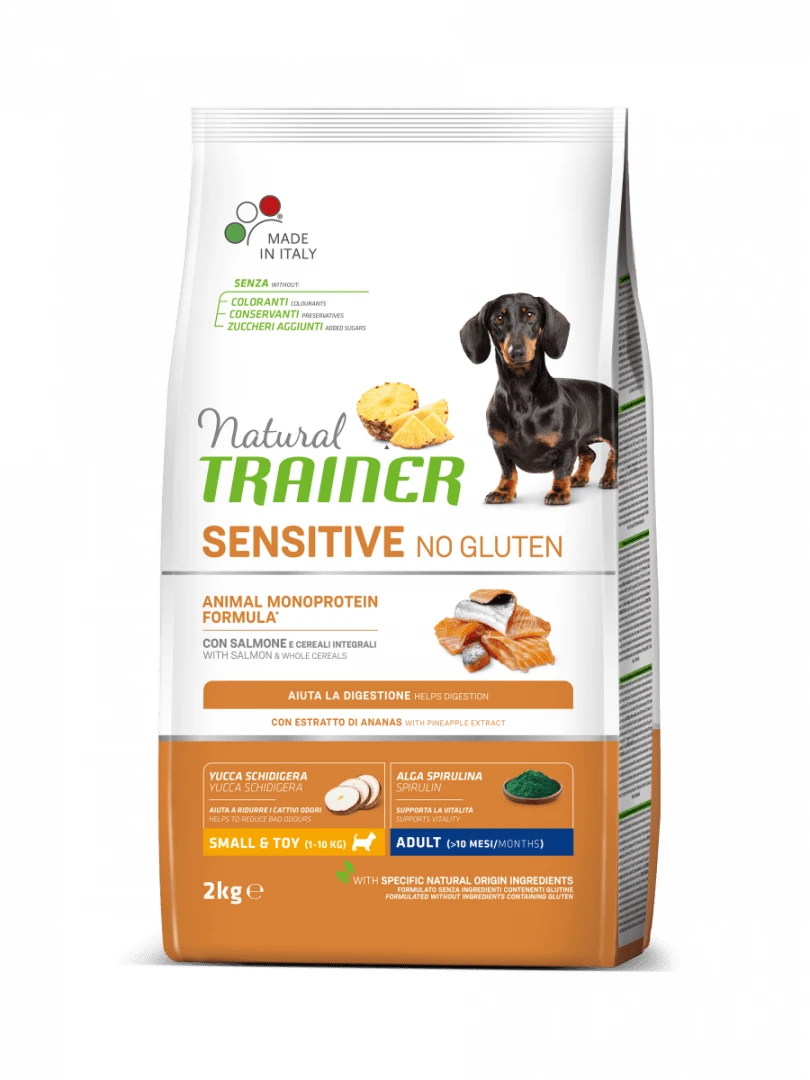 Natural Trainer Sensitive Adult Mini Salmone per Cani