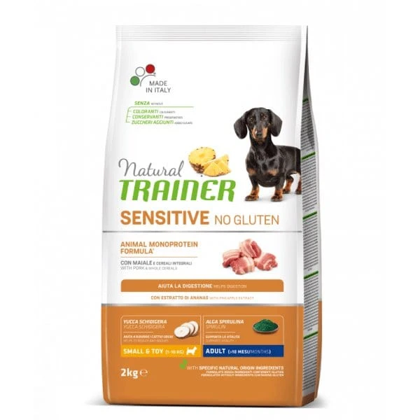 Natural Trainer Sensitive No Gluten Mini Adult Maiale