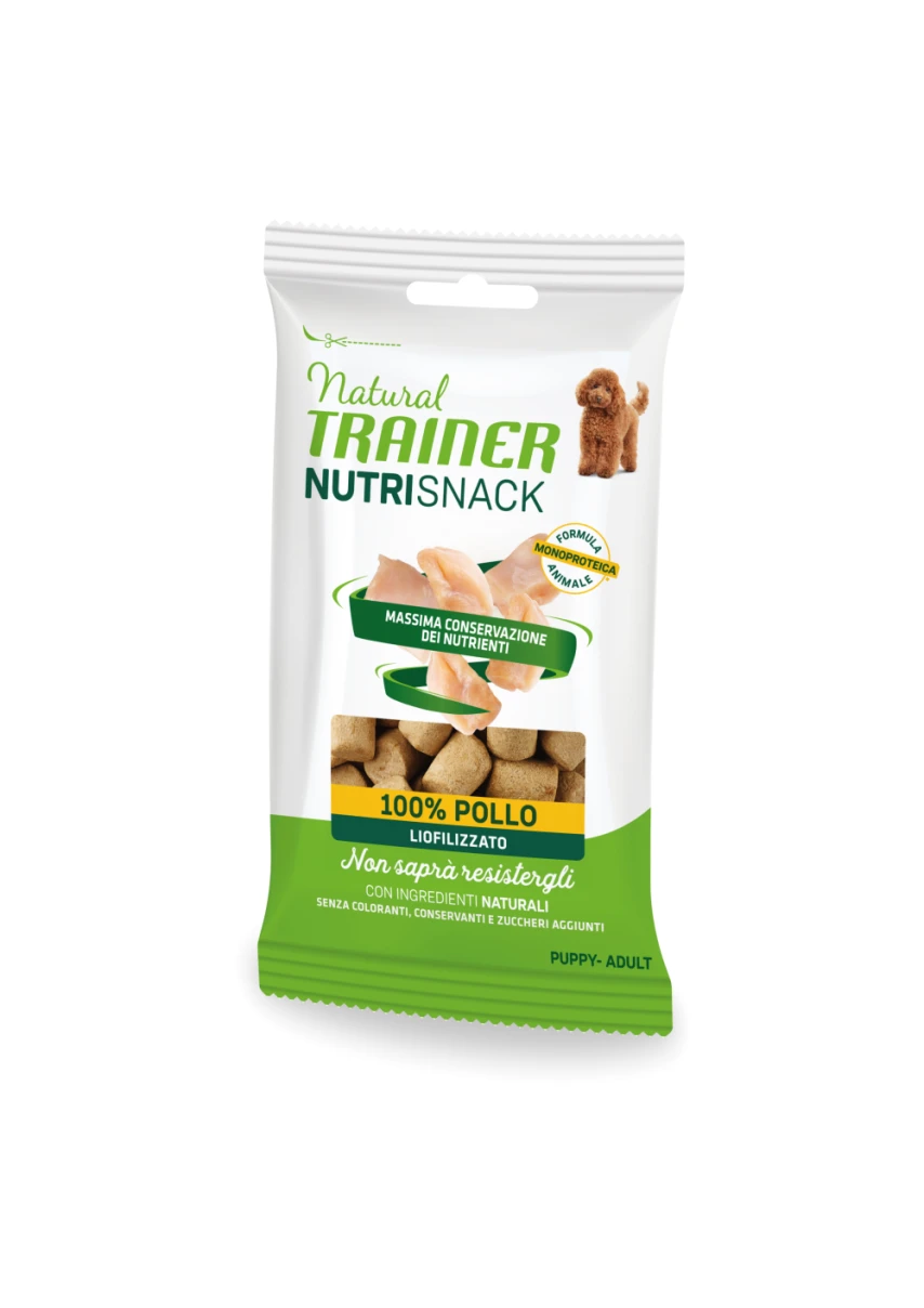 Natural Trainer NutriSnack Liofilizzato con Pollo per Cane 20 g