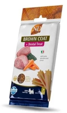 ND Brown Dog Treats Agnello/Patate/Carote/Spirulina Mini 60g - Farmina