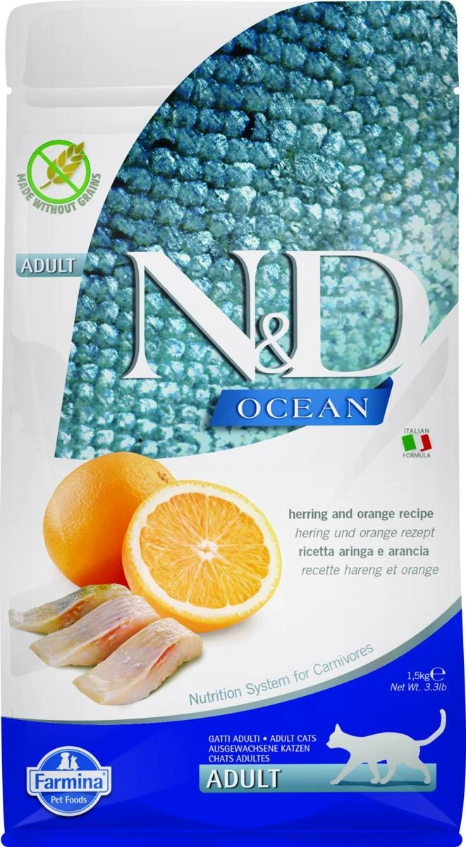 Farmina N&D Herring & Orange 3.3 lb - confezione