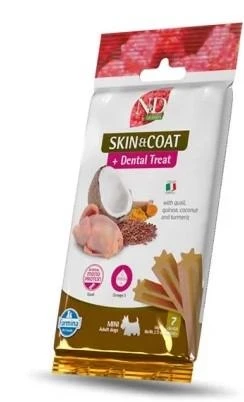 ND Quinoa Dog Treats Skin Coat Quaglia Mini 60g - Farmina