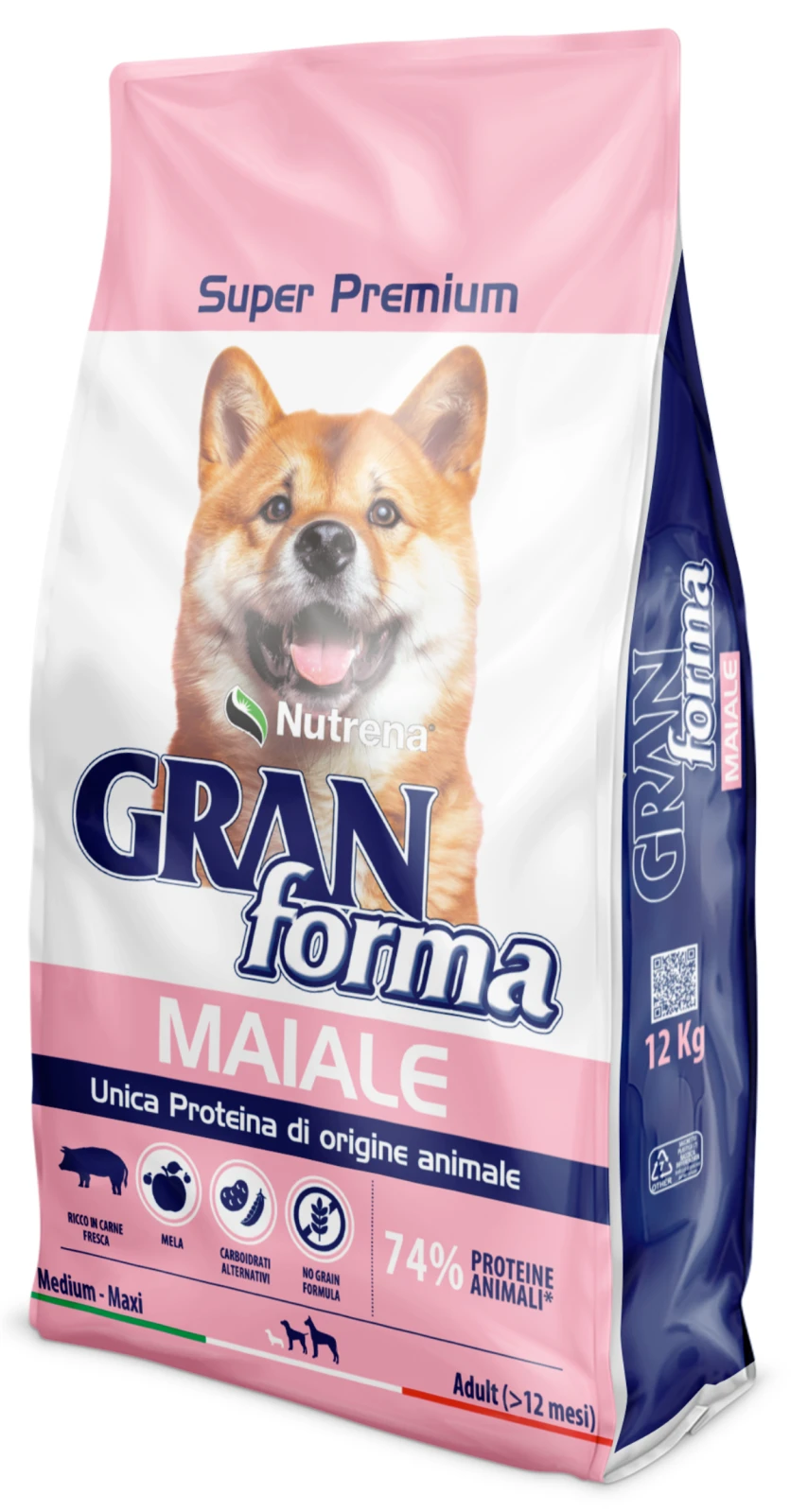 Nutrena Gran Forma super premium mono proteico no grain Maiale 12 kg