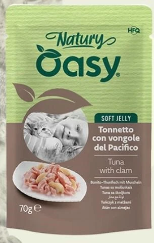 Oasy Cat Natùry Bustine Tonnetto/Vongole 24 x 70 g
