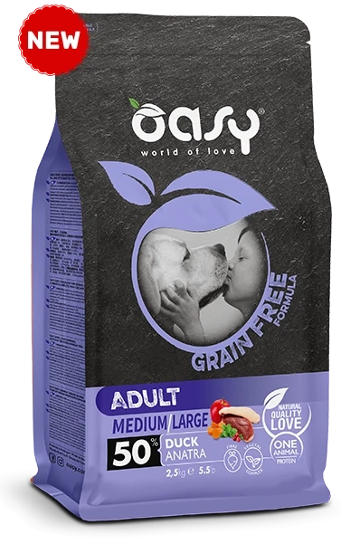 Oasy Grain Free Adult Medium\Large all'Anatra