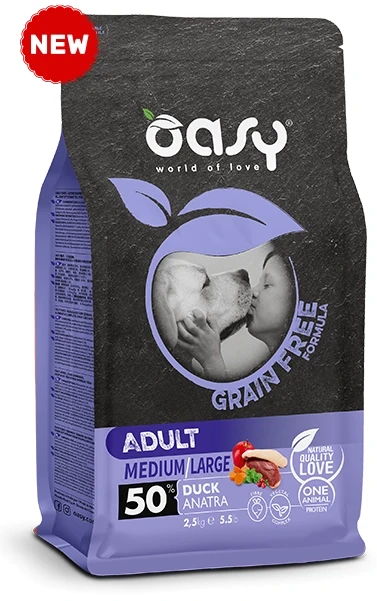 Oasy Grain Free Adult Medium\Large all'Anatra