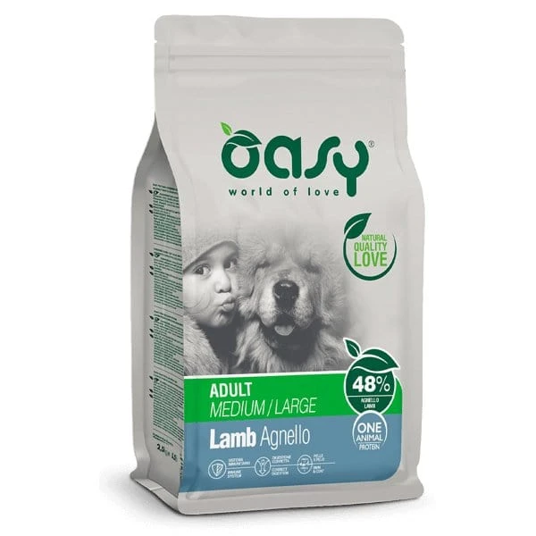 Oasy Mono Proteico Adult Medium\Large all' Agnello