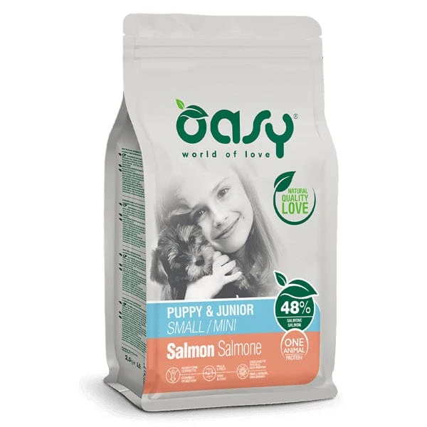 Oasy Mono Proteico Puppy Salmone Small/Mini 2,5 kg