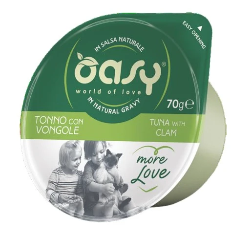 Oasy More Love Tonno con Vongole umido gatto 70 g