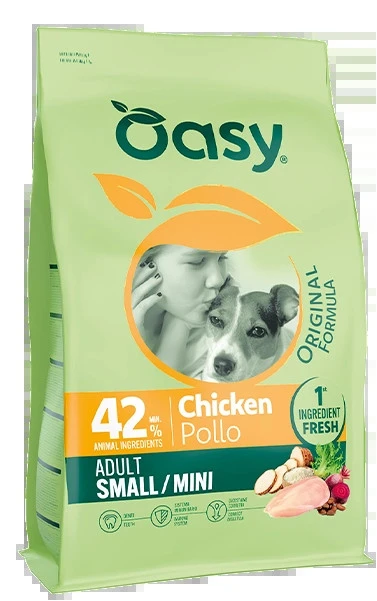 Oasy Original Adult Small Mini Pollo Crocchette Cane 2 kg